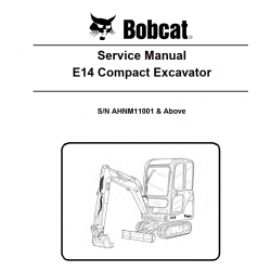 Bobcat - instrukcje napraw - schematy - DTR - service manuals - Bobcat E14